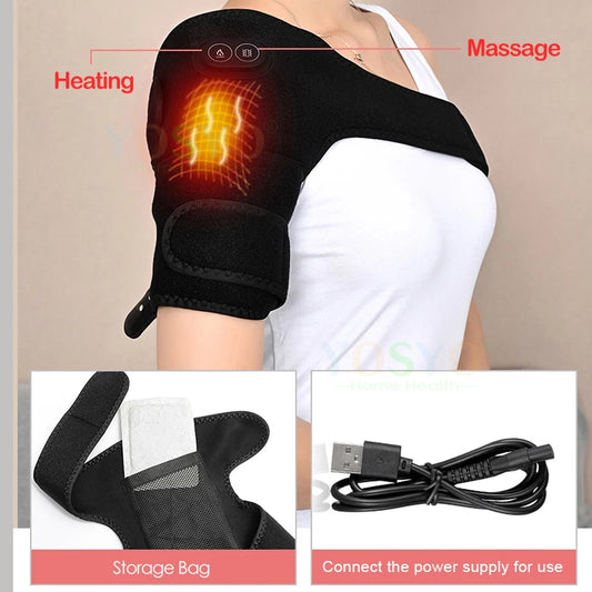 2-in-1 Heated Massager for Shoulder & Knee