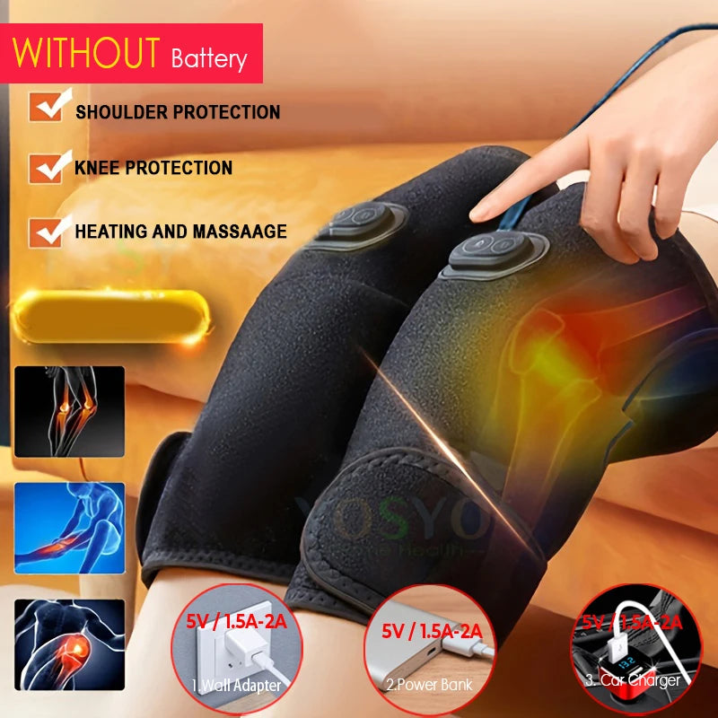 2-in-1 Heated Massager for Shoulder & Knee
