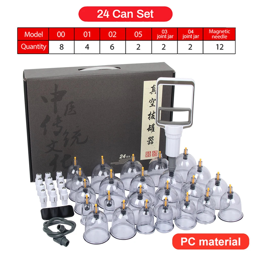 12-Piece Vacuum Cupping Therapy Set