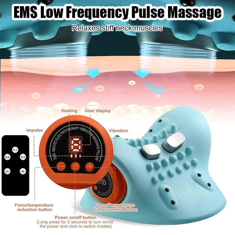 Neck Traction Device with Heat Massage