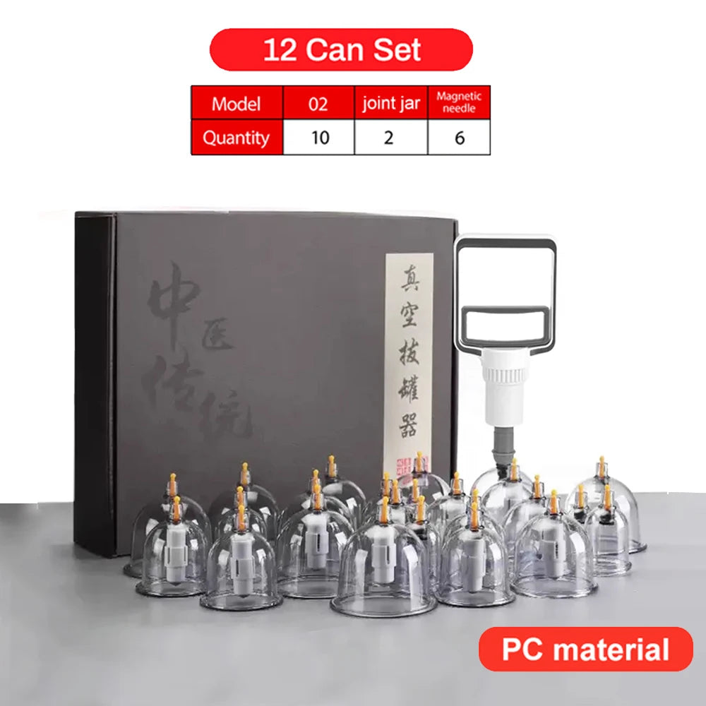 12-Piece Vacuum Cupping Therapy Set