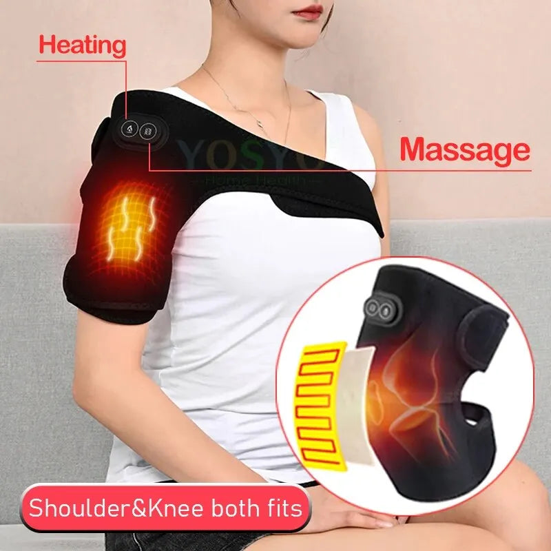 2-in-1 Heated Massager for Shoulder & Knee