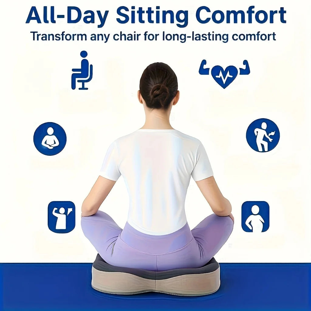 3D Ergonomic Memory Foam Seat Cushion