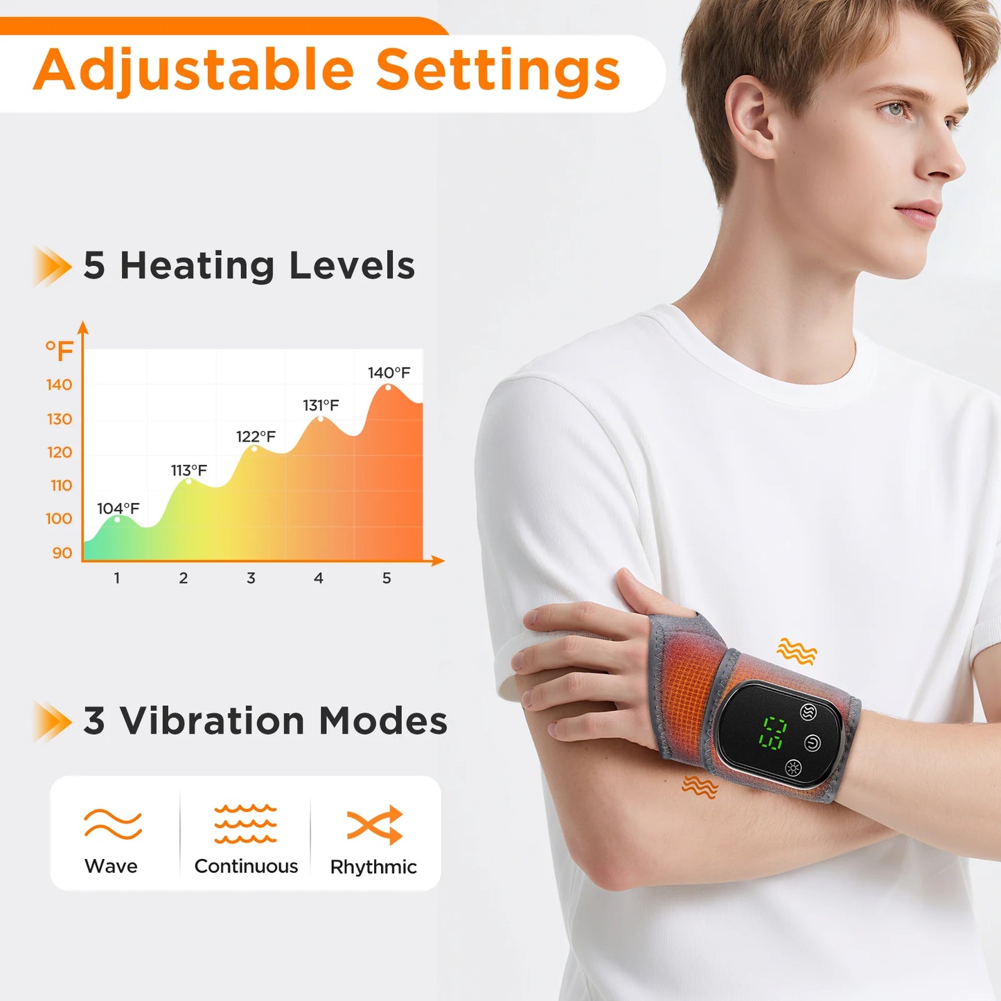 Heating Vibrating Massager for Hands and Feet