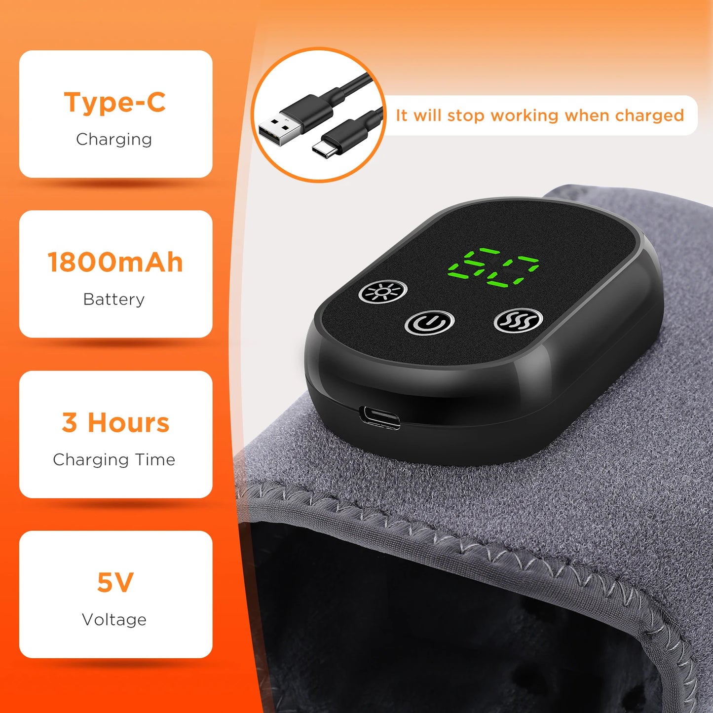 Heating Vibrating Massager for Hands and Feet